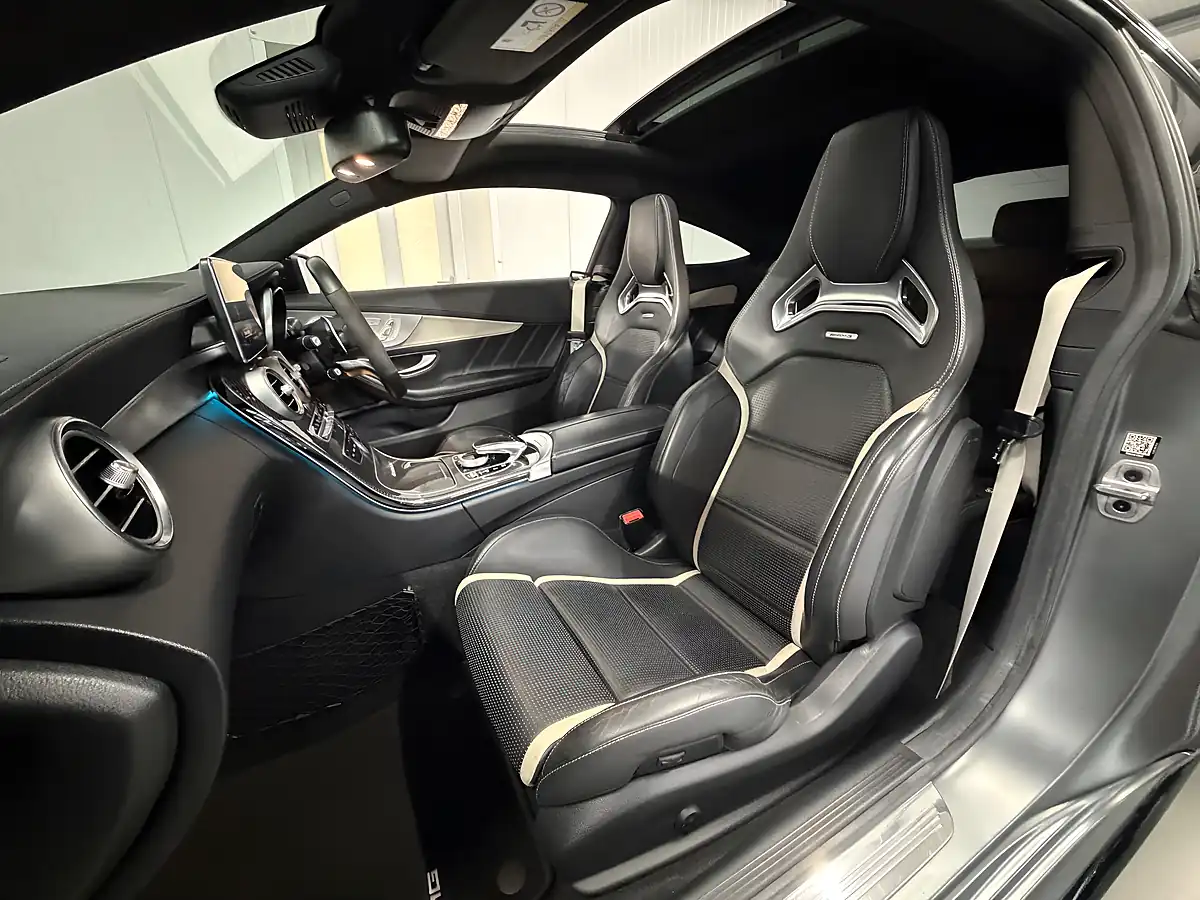 Used Mercedes-Benz C-Class AMG S (premium) Coupe Selenite Grey Magno - Interior and Exterior details 10