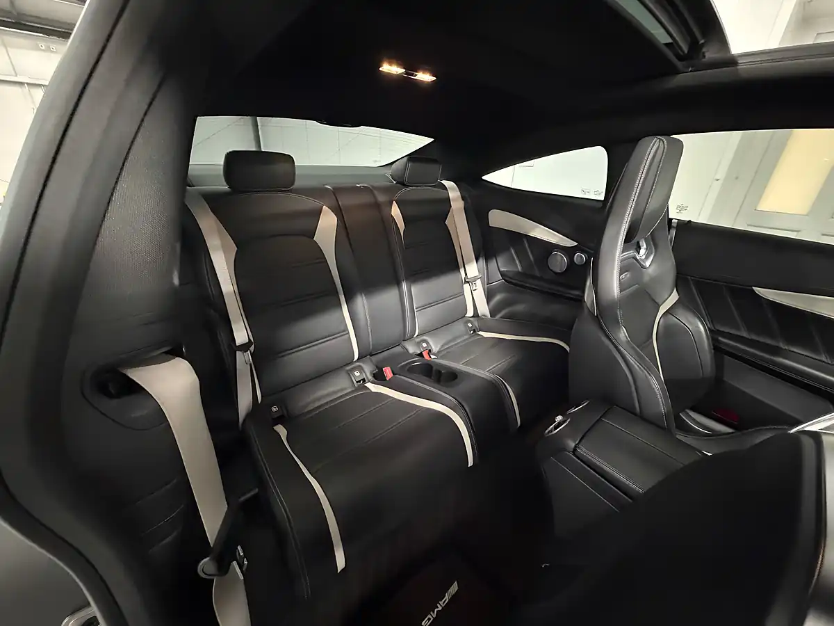 Used Mercedes-Benz C-Class AMG S (premium) Coupe Selenite Grey Magno - Interior and Exterior details 12