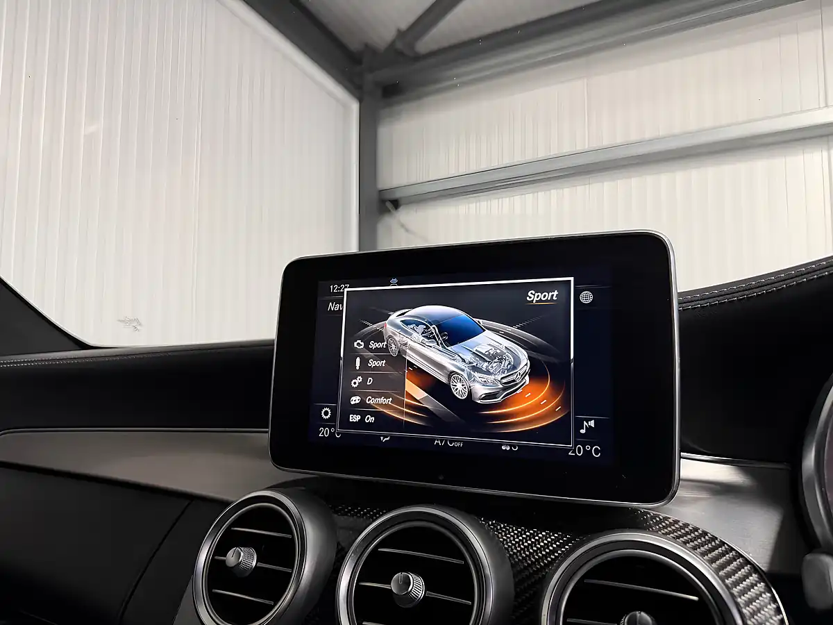 Used Mercedes-Benz C-Class AMG S (premium) Coupe Selenite Grey Magno - Interior and Exterior details 19