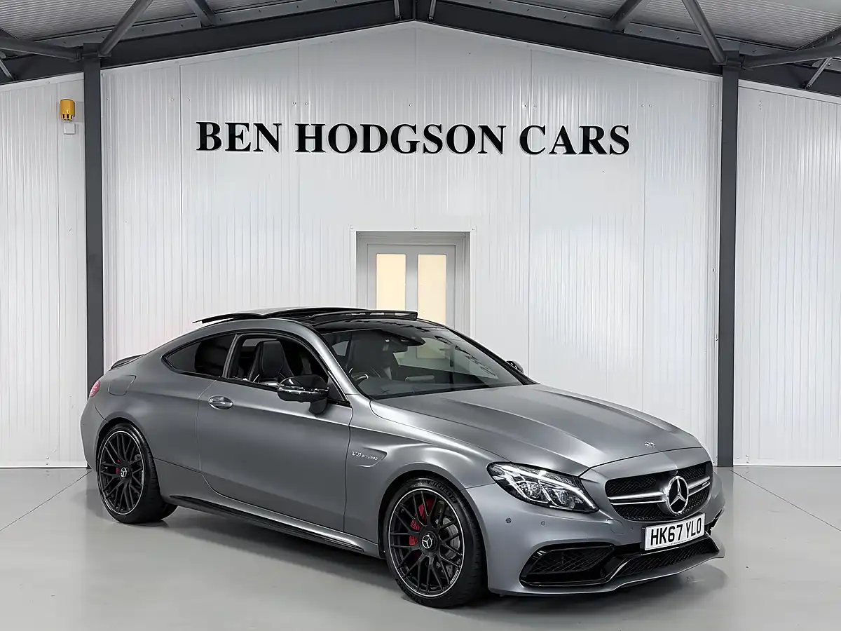Used Mercedes-Benz C-Class AMG S (premium) Coupe Selenite Grey Magno - Interior and Exterior details 2