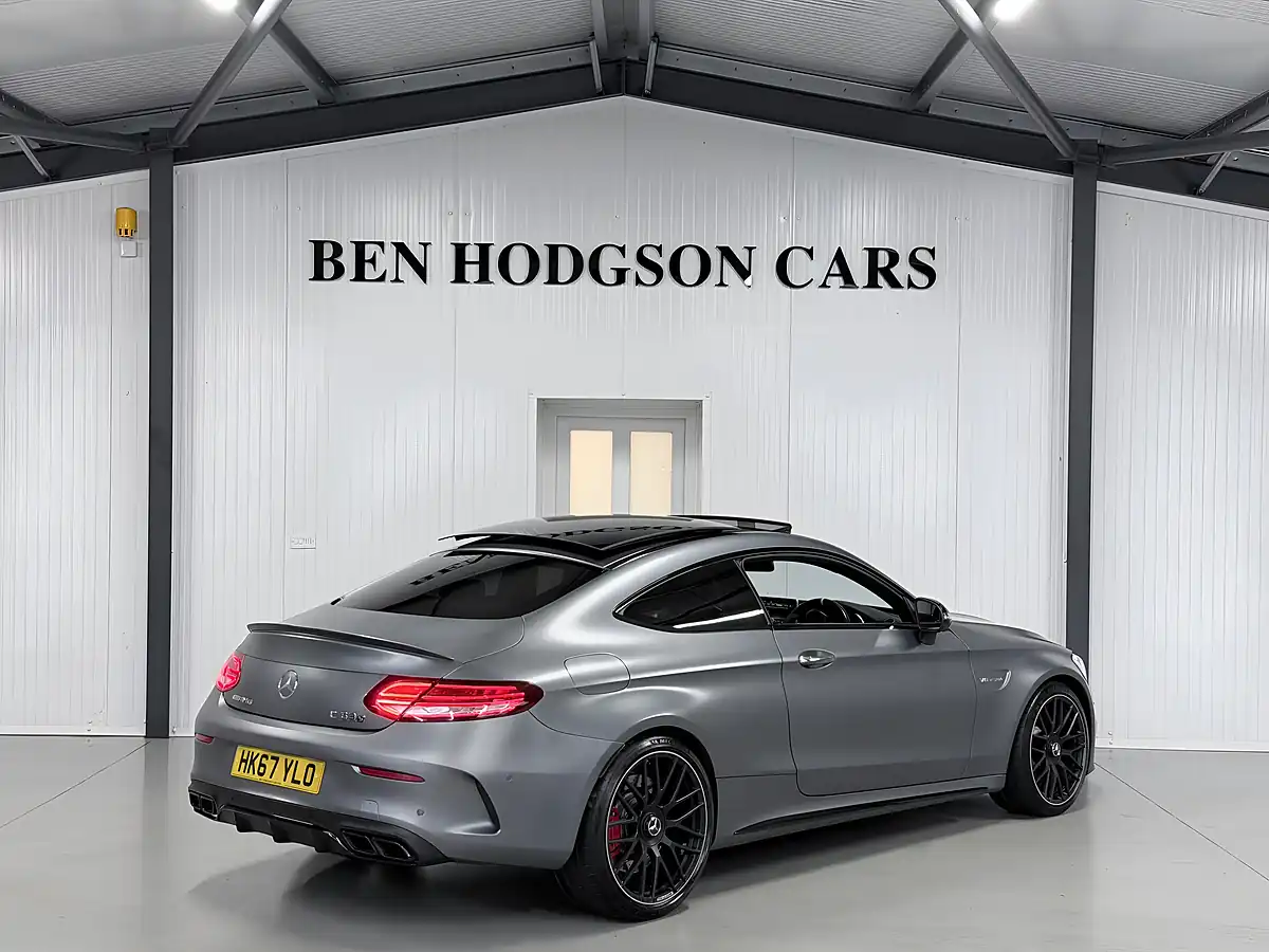 Used Mercedes-Benz C-Class AMG S (premium) Coupe Selenite Grey Magno - Interior and Exterior details 3