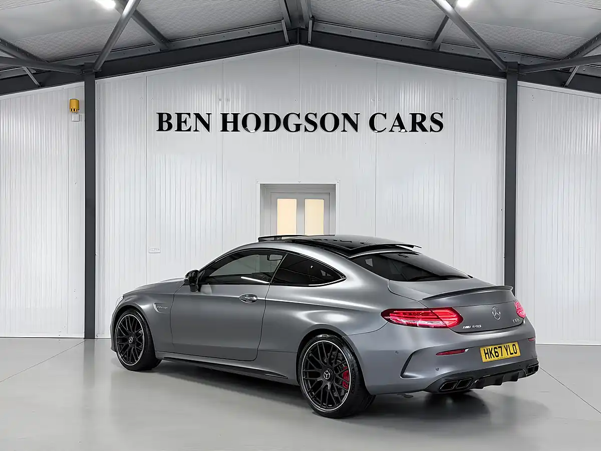 Used Mercedes-Benz C-Class AMG S (premium) Coupe Selenite Grey Magno - Interior and Exterior details 4