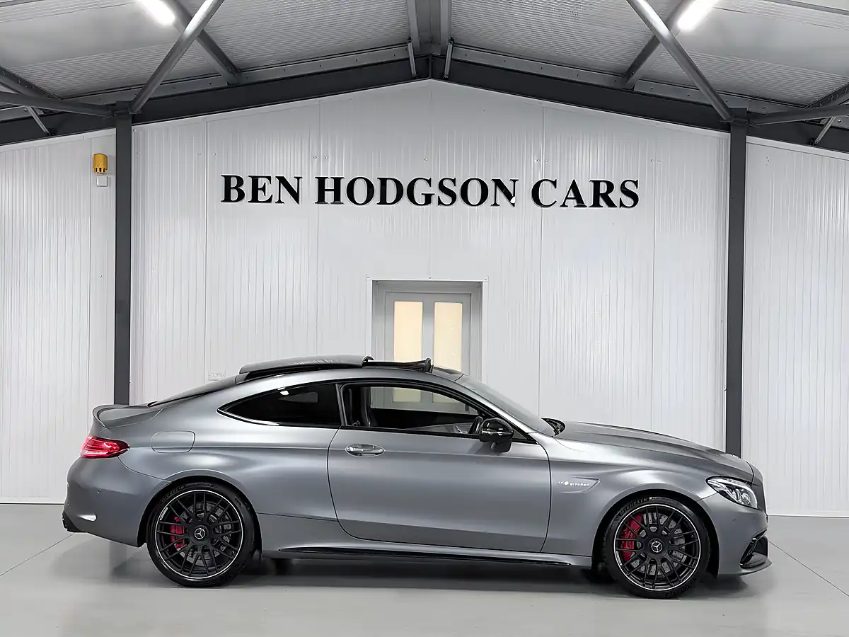 Used Mercedes-Benz C-Class AMG S (premium) Coupe Selenite Grey Magno - Interior and Exterior details 5