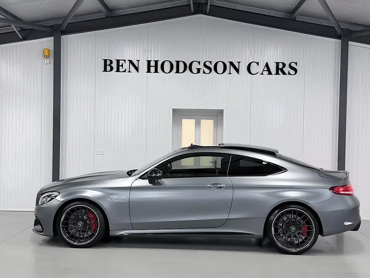 Used Mercedes-Benz C-Class AMG S (premium) Coupe Selenite Grey Magno - Interior and Exterior details 6