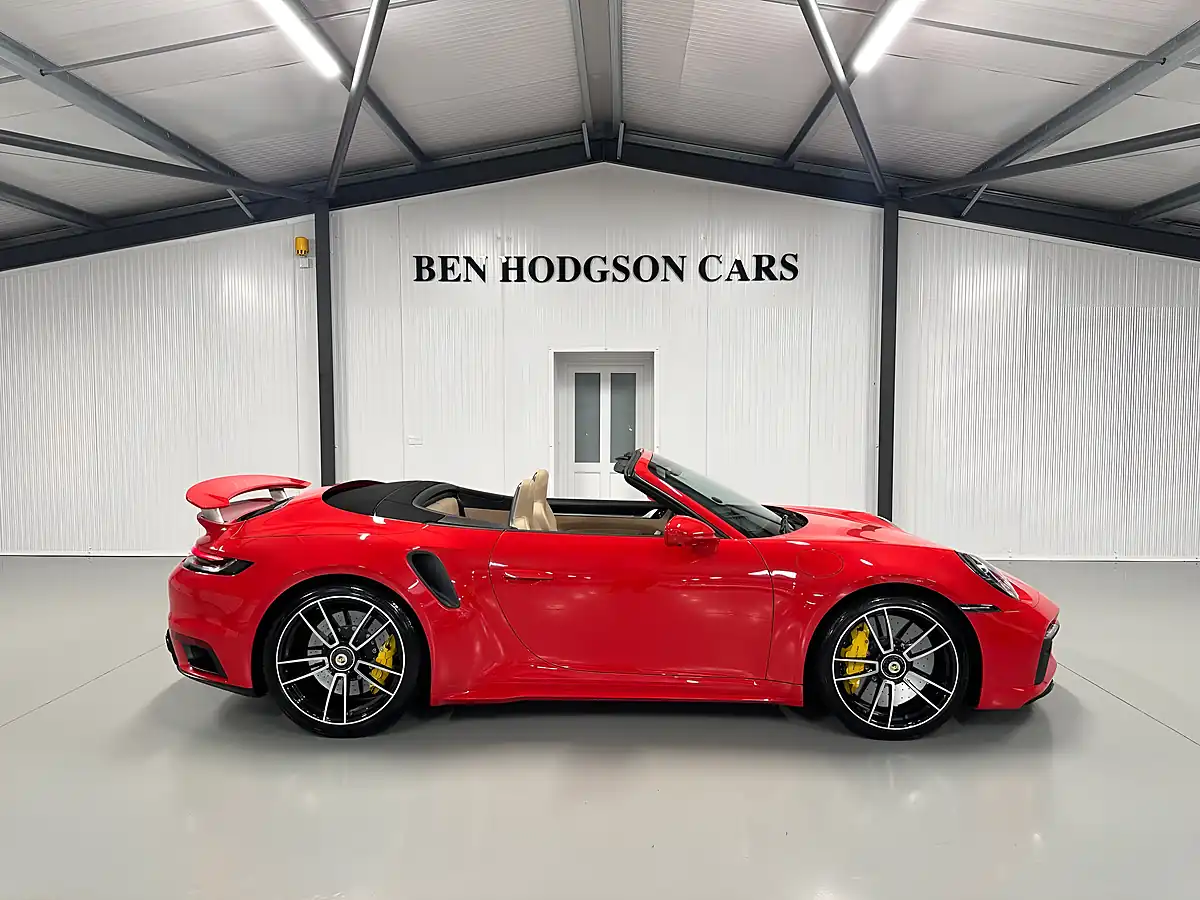 Used Porsche 911 Turbo S Convertible Guards Red - Interior and Exterior details 10