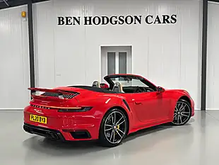 Used Porsche 911 Turbo S Convertible Guards Red - Interior and Exterior details 12