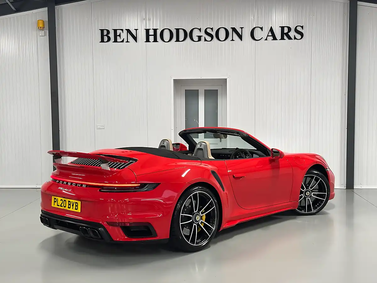 Used Porsche 911 Turbo S Convertible Guards Red - Interior and Exterior details 12