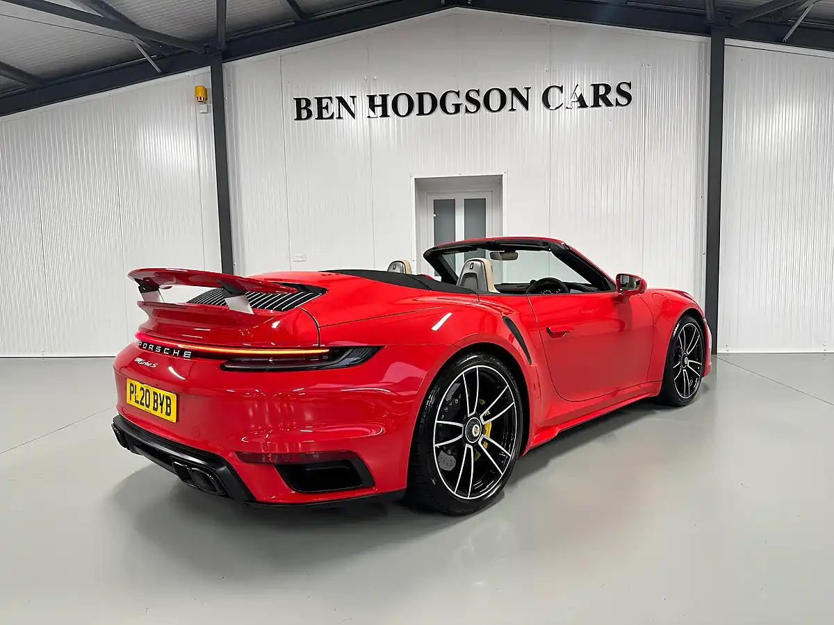 Used Porsche 911 Turbo S Convertible Guards Red - Interior and Exterior details 13