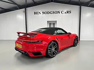 Used Porsche 911 Turbo S Convertible Guards Red - Interior and Exterior details 14