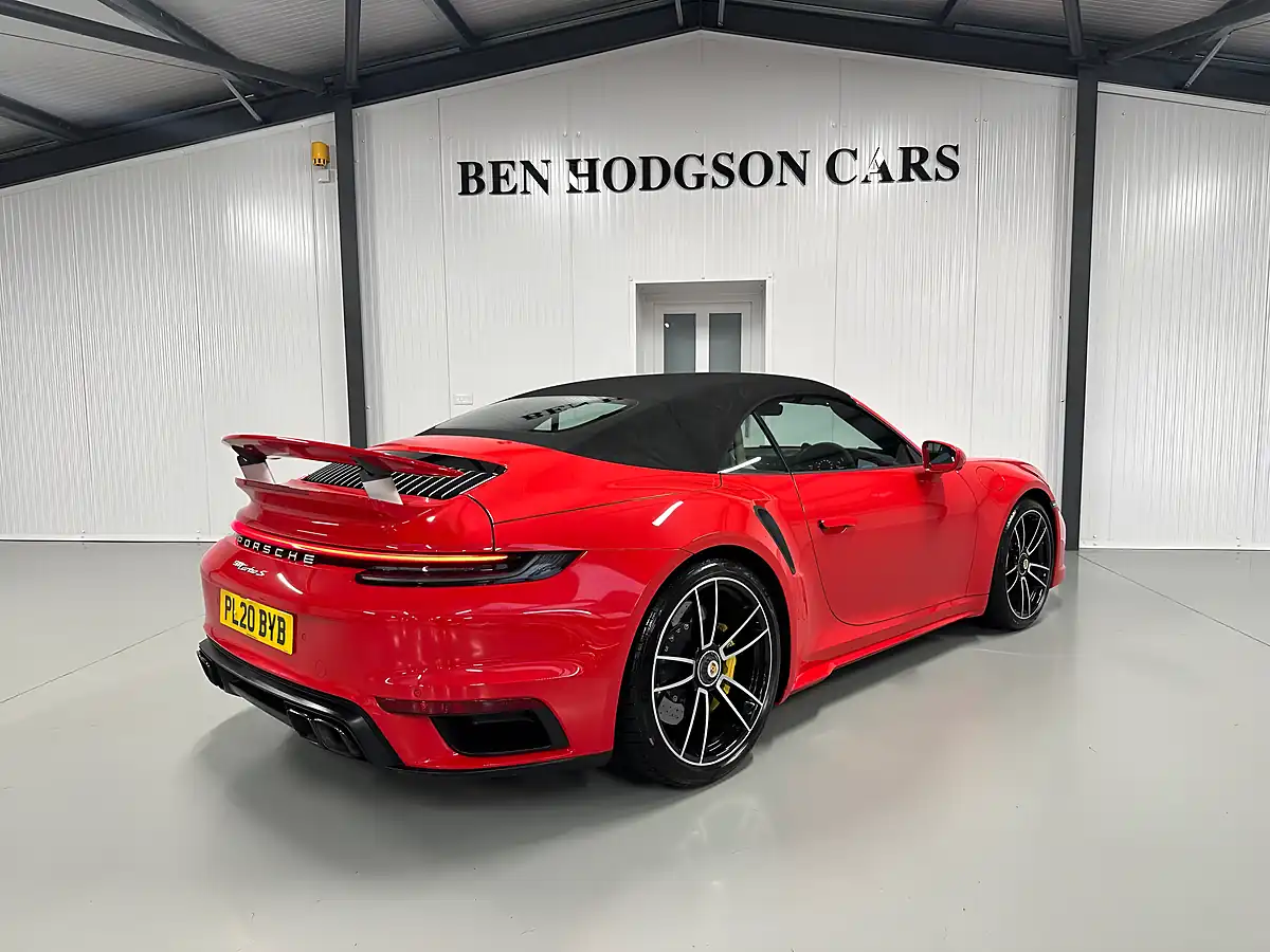 Used Porsche 911 Turbo S Convertible Guards Red - Interior and Exterior details 14