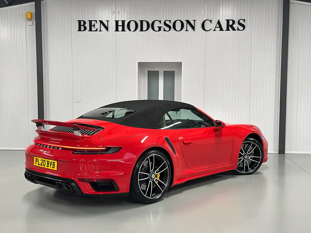 Used Porsche 911 Turbo S Convertible Guards Red - Interior and Exterior details 15