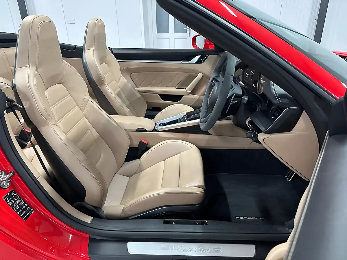 Used Porsche 911 Turbo S Convertible Guards Red - Interior and Exterior details 18