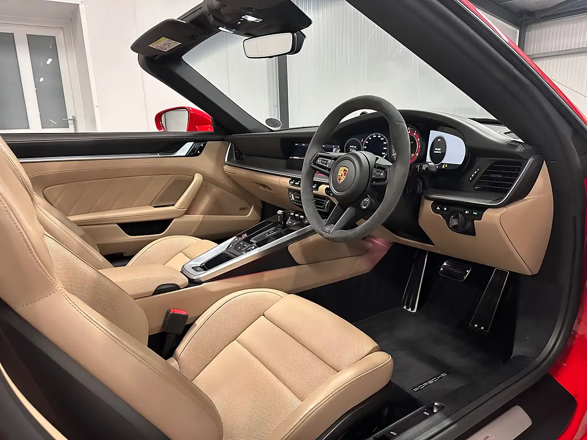 Used Porsche 911 Turbo S Convertible Guards Red - Interior and Exterior details 19