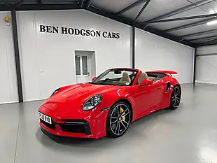 Used Porsche 911 Turbo S Convertible Guards Red - Interior and Exterior details 2