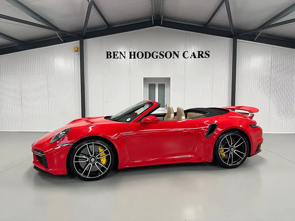 Used Porsche 911 Turbo S Convertible Guards Red - Interior and Exterior details 3