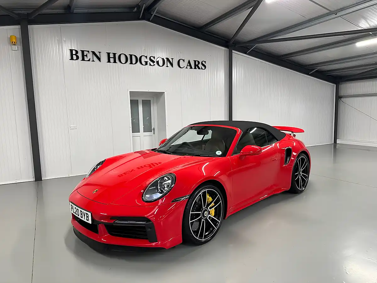 Used Porsche 911 Turbo S Convertible Guards Red - Interior and Exterior details 5