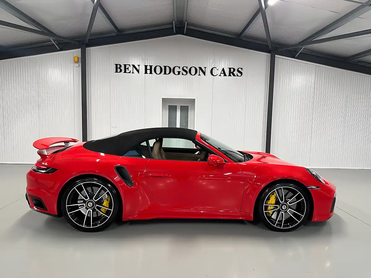 Used Porsche 911 Turbo S Convertible Guards Red - Interior and Exterior details 8