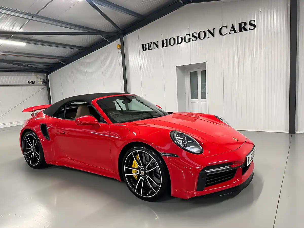 Used Porsche 911 Turbo S Convertible Guards Red - Interior and Exterior details 9