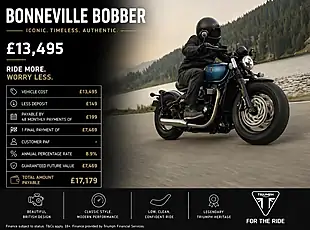 Used Triumph Bobber Interstellar Blue - Interior and Exterior details 2