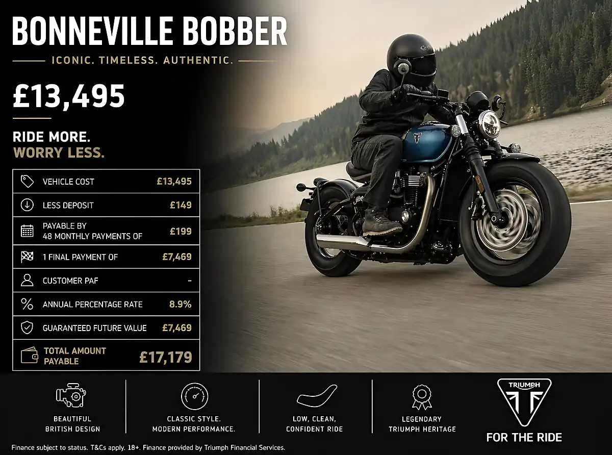 Used Triumph Bobber Interstellar Blue - Interior and Exterior details 2