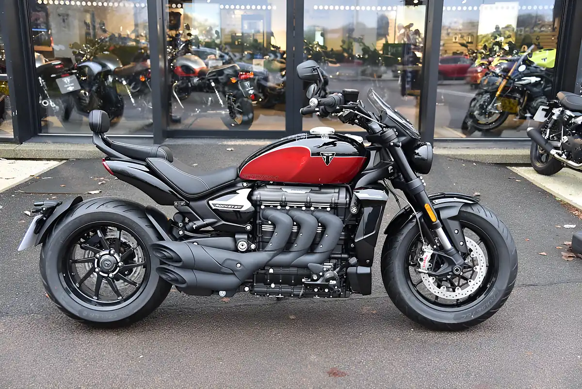 Used Triumph Rocket 3 Storm GT Sapphire Black/Carni - Front View