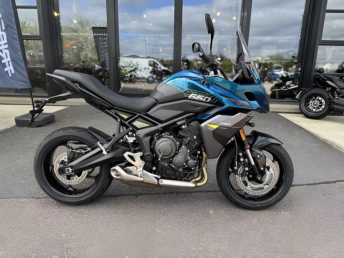 Used Triumph Tiger Sport 660 Interstellar Blue/Gr - Front View
